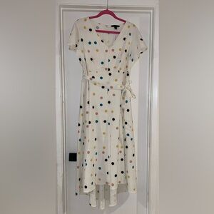 Lane Bryant Polka Dot Hi-Lo Dress